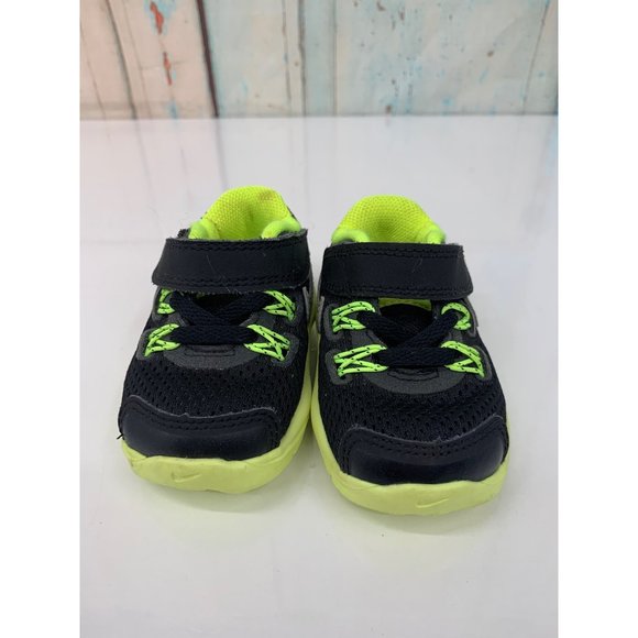 Nike Toddler 2C Lunar Glide 4 Black Green - Picture 2 of 10
